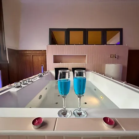 Hotel miłości Pink Privee Avec Jacuzzi Privatif Tourcoing